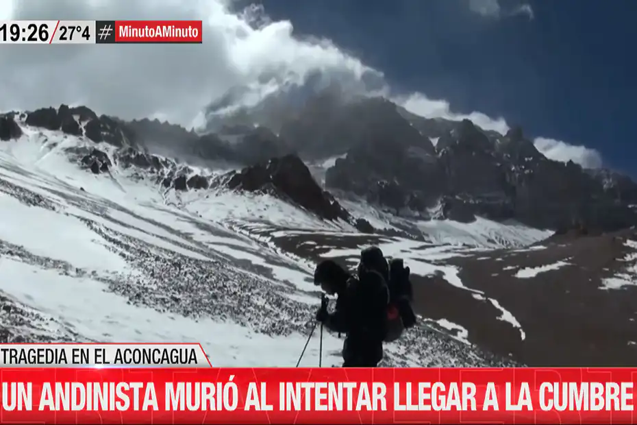 Un andinista noruego se descompenso y murio en el cerro Aconcagua